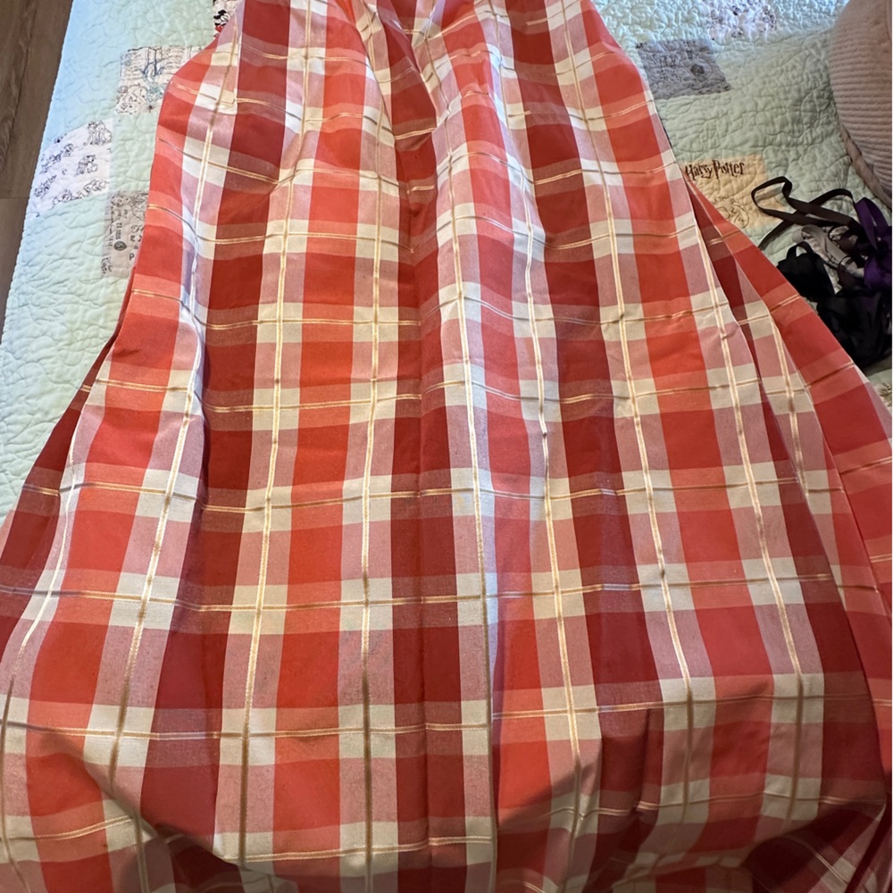 DITD Red and White Plaid Pirate Skirt